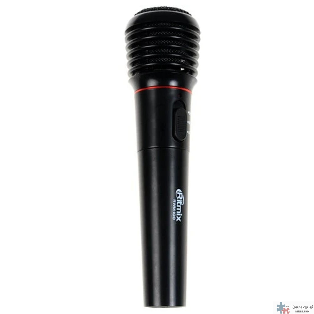 Повреждение упаковки RITMIX RWM-100 black {100 Гц - 10000 Гц, 600 Ом, -72 Дб, > 85 дБ, КНИ <- 0,2%, максимальная девиация: ± 30 КГц, переключатель вкл./выкл., 3 pin XLR - Jack 6.3 mm, 3 м, питание мик