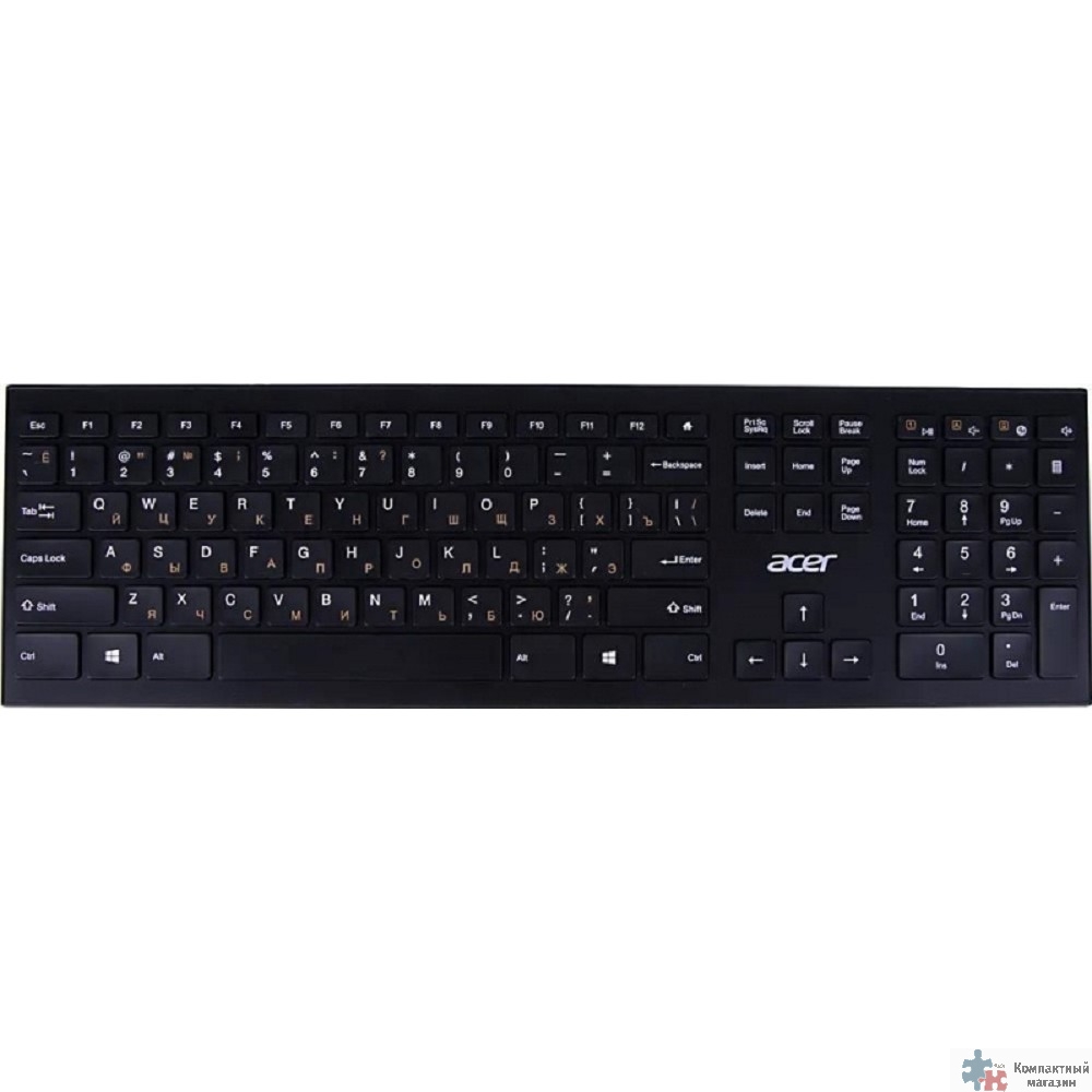 Acer OKR010 [ZL.KBDEE.003] Wireless keyboard USB slim Multimedia black 