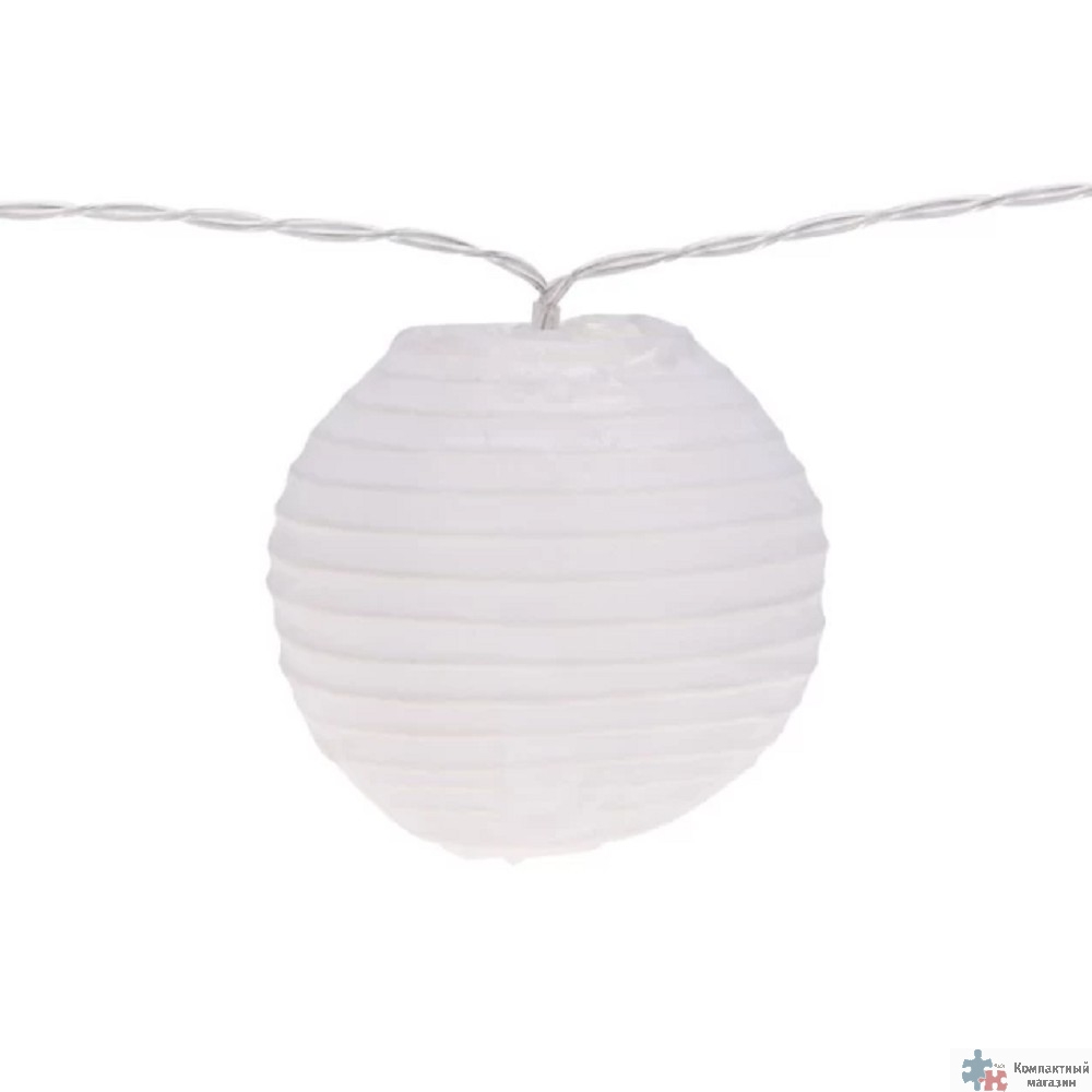 Rexant 602-2428 Гирлянда садовая Денг, 635см, 3000К, встроенный аккумулятор, солнечная панель, коллекция Пекин 