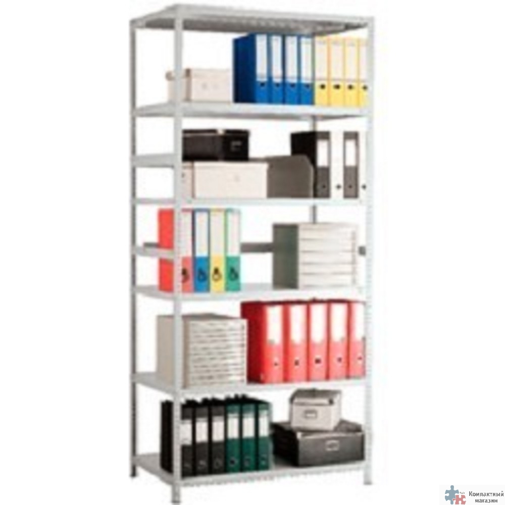 Стеллаж MS 185/100х30/4 (Размеры внешние (ВхШхГ) 1850х1000х300 мм, 4 полки, с единой стойкой) [S24199153402]