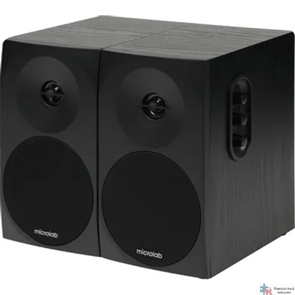 MICROLAB B70 черный {20 Вт, Распределение: 1,5 Вт x 2 RMS, Гармонические искажения: 10 %, 1 Вт на 1 кГц, Диапазон частот: 100 Гц - 18 кГц, Отношение сигнал/шум: > 70 дБ}