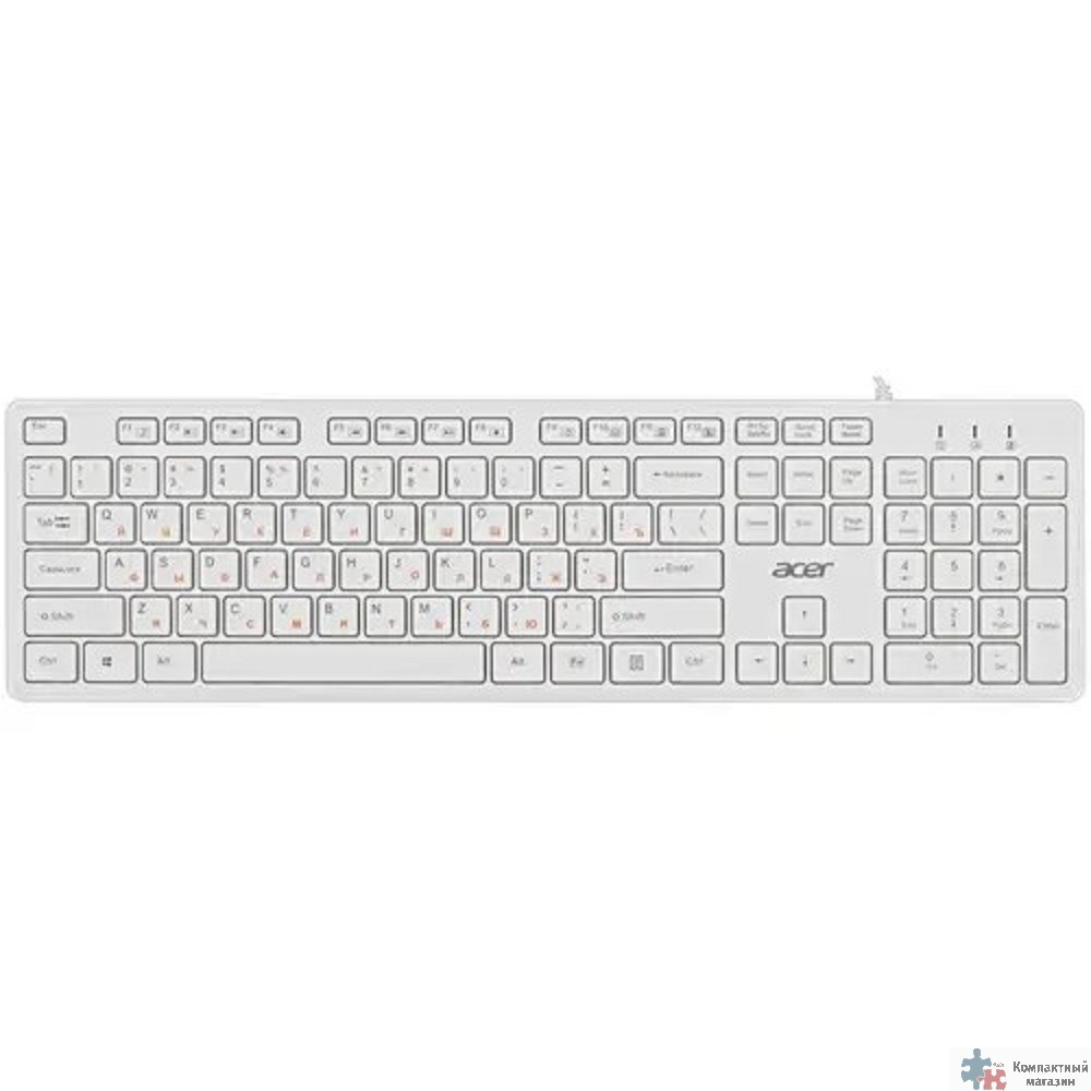 Acer OKW123 [ZL.KBDEE.00D] белый USB