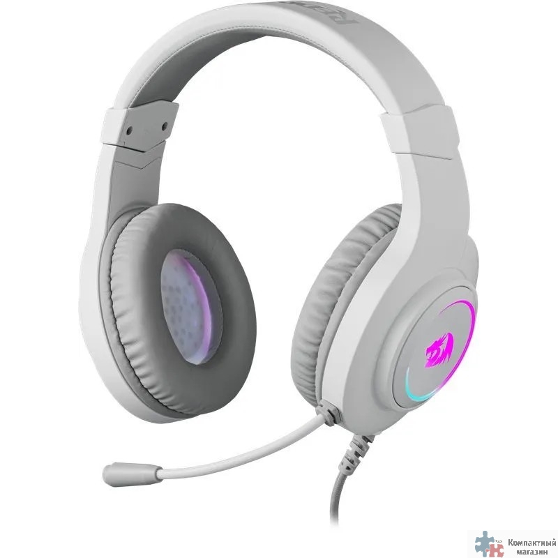 Повреждение упаковки Defender Hylas Белые, RGB, 3.5 Jack Redragon (70840)