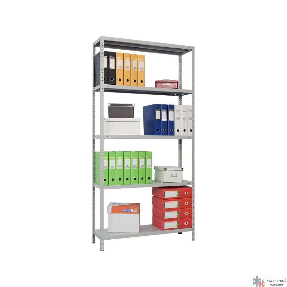 Стеллаж MS 185/100х60/4 (Размеры внешние (ВхШхГ) 1850х1000х600 мм, 4 полки, с единой стойкой) [S24199156402]