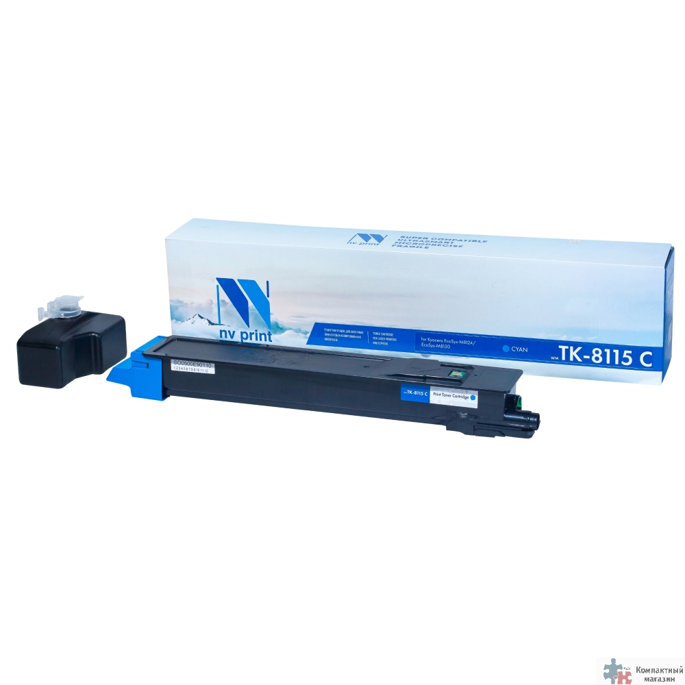 NV Print TK-8115C Тонер-картридж для Kyocera EcoSys-M8124/EcoSys-M8130, (6000k), Cyan