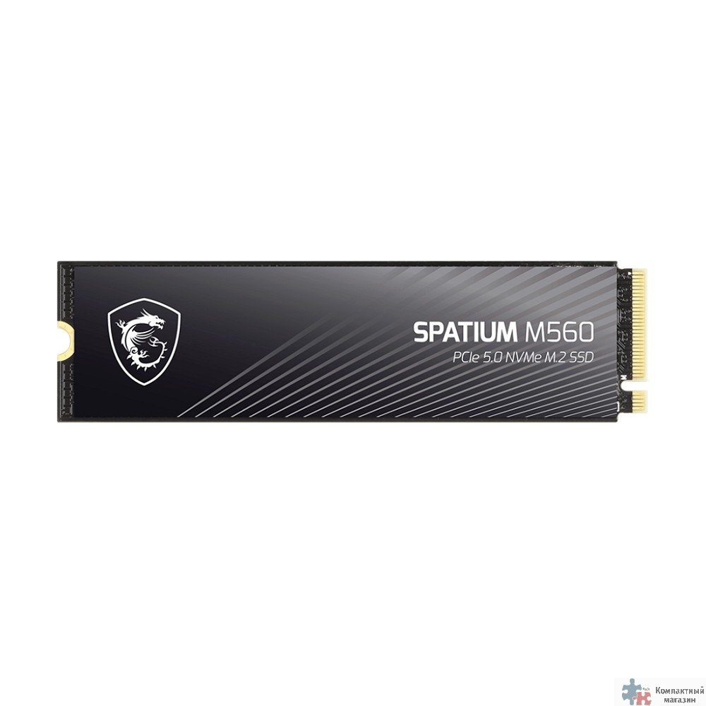 Твердотельный накопитель SSD MSI M.2 2280 1TB SPATIUM M560 Client SSD S78-440L0F0-P83, PCIe Gen5x4 with NVMe