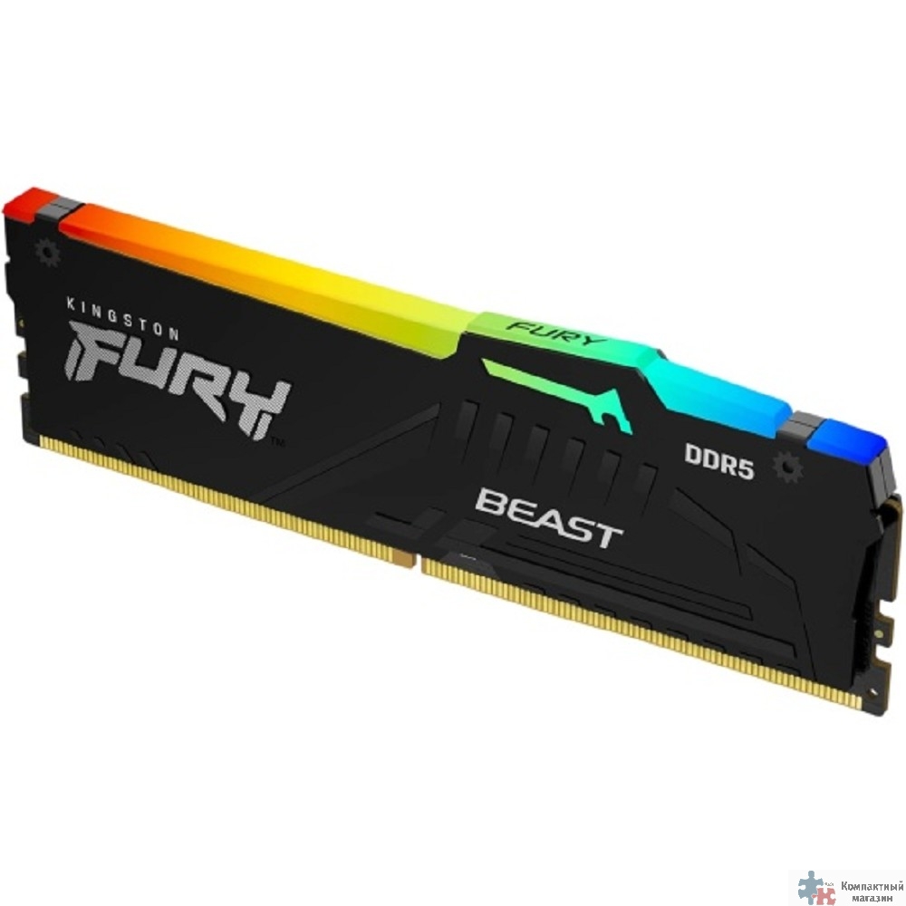 Kingston DDR5 DIMM 64GB 5600MT/s CL40 FURY Beast RGB KF556C40BBA-64