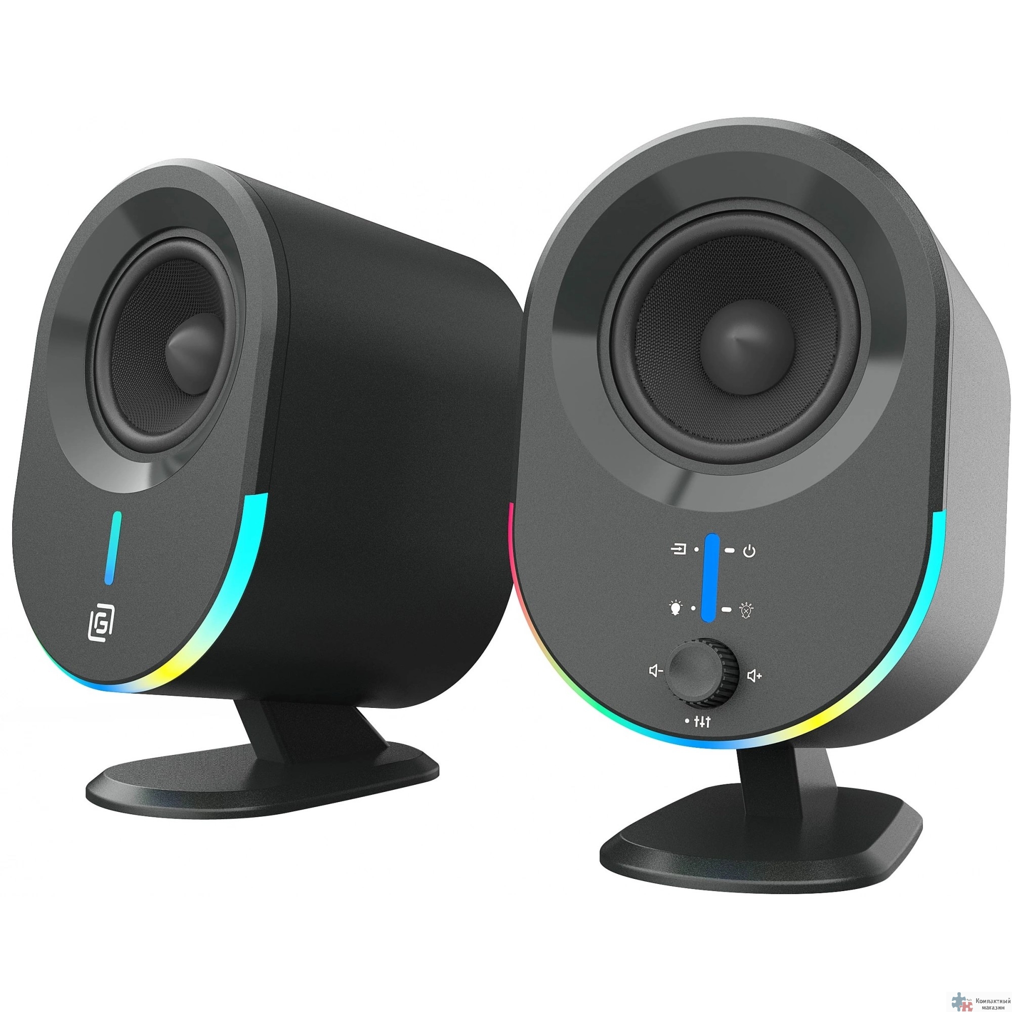 Oklick OK-303A 2.0 черный 20Вт BT