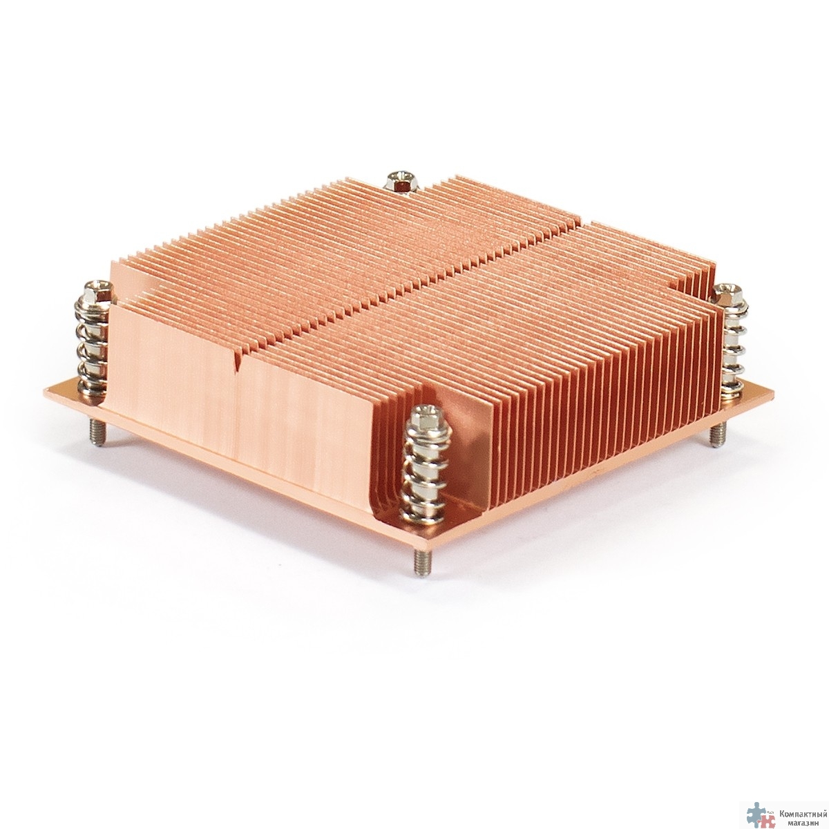 Exegate EX286164RUS Радиатор для процессора ExeGate ESNK-0046.1U.115x.Cu (Медный, LGA1150/1151/1155/1156/1200, TDP 100W, 435г, на винтах, с термопастой, Retail box)