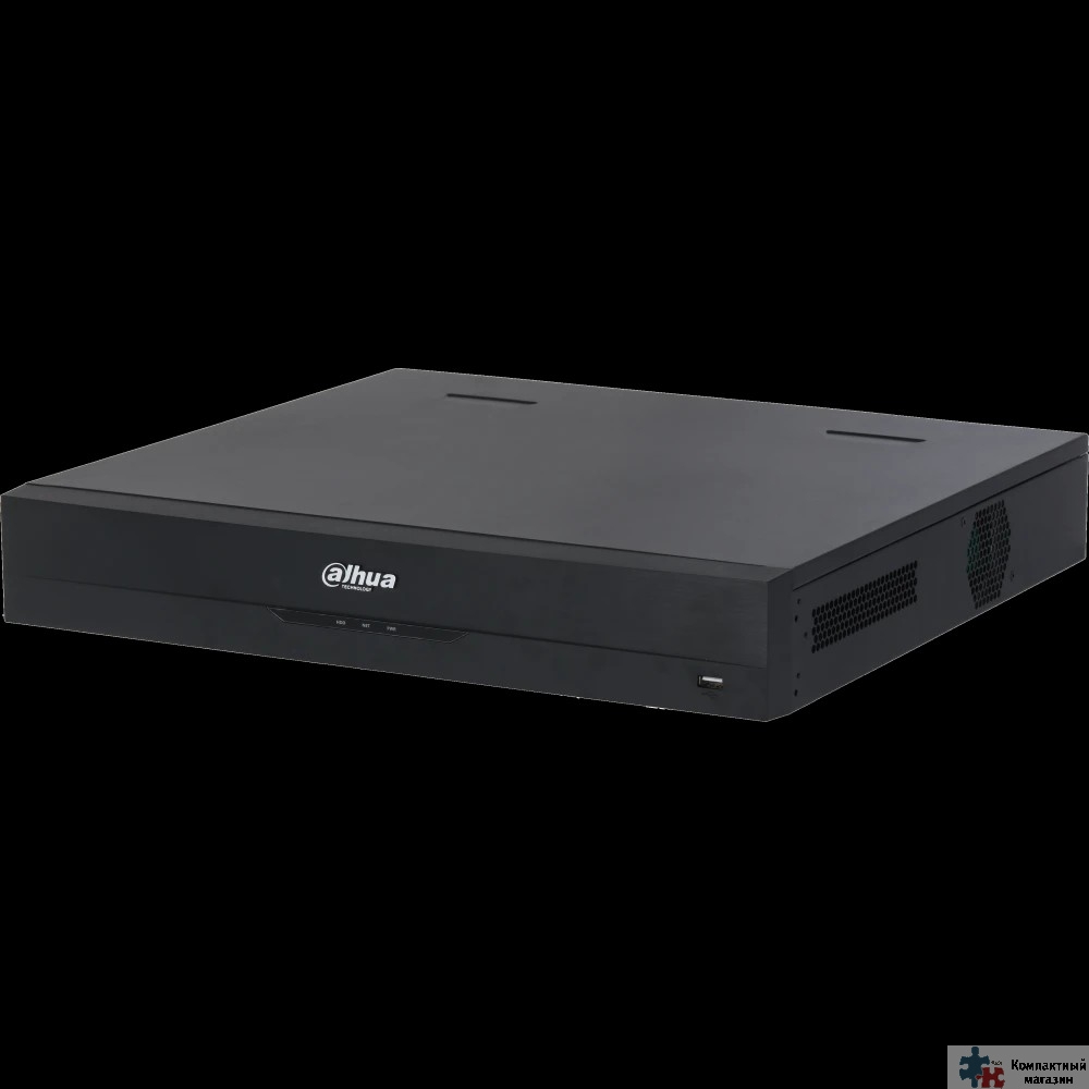 DAHUA DHI-NVR4416-EI 16-канальный IP-видеорегистратор 4K, H.265+ и ИИ , видеоаналитика, входящий поток до 256Мбит/с, 4 SATA III до 16Тбайт
