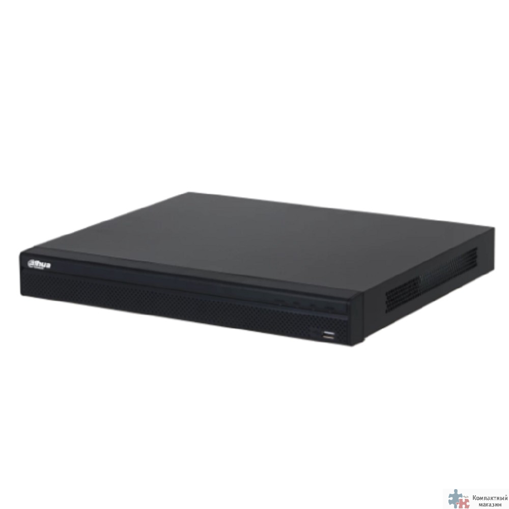 DAHUA DHI-NVR4216-4KS3 16-канальный IP-видеорегистратор 4K и H.265+, видеоаналитика, входящий поток до 160Мбит/с, 2 SATA III до 20Тбайт