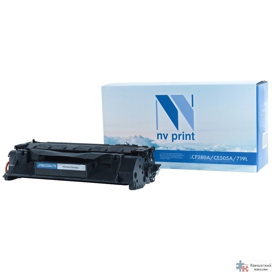 NVPrint CF280A/CE505A/719L Картридж для принтеров HP LJ Pro 400 M401D Pro,  M425 Pro,400 M425DW Pro,P2035/ P2035n/ P2055/  Canon LBP-6300dn/ LBP-6650dn/ MF5840dn/ MF5880dn (2700)