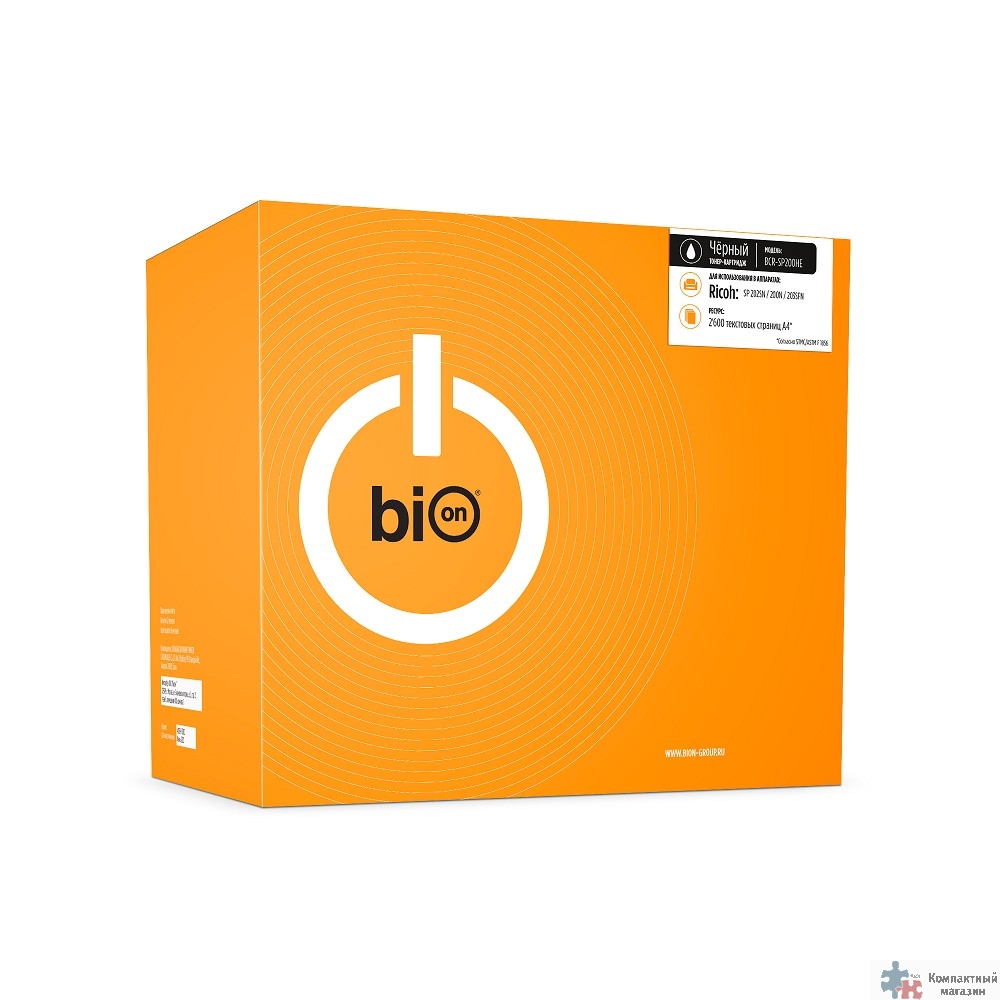 Bion SP200HE Картридж для Ricoh SP 202SN/200N/203SFN (2600  стр.), Черный, с чипом