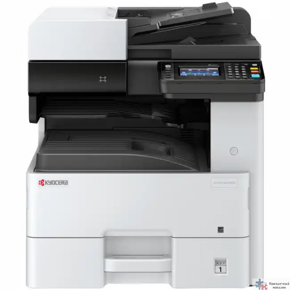 Kyocera M4125idn (1102P23AX0) (A3, P/C/S/,25 стр/мин,1Gb,USB,Network,Duplex,автоподатчик, старт.тонер 3000 стр. Tk-6110) АЗИЯ