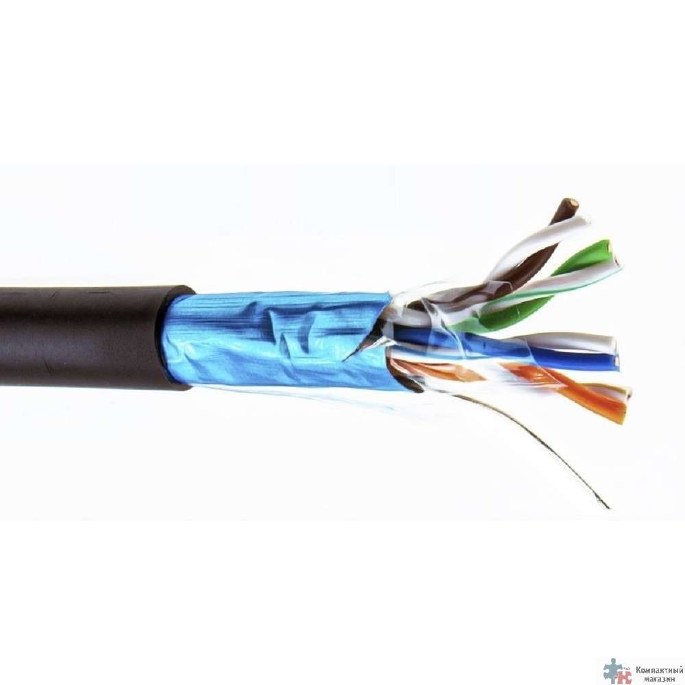 Повреждение упаковки 5bites Кабель FS5500-305APE витая пара FTP / SOLID / 5E / CCAG / PE / BLACK / OUTDOOR / DRUM / 305M