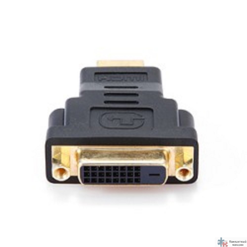 Gembird Переходник HDMI-DVI  , 19M/25F, золотые разъемы, пакет(A-HDMI-DVI-3)