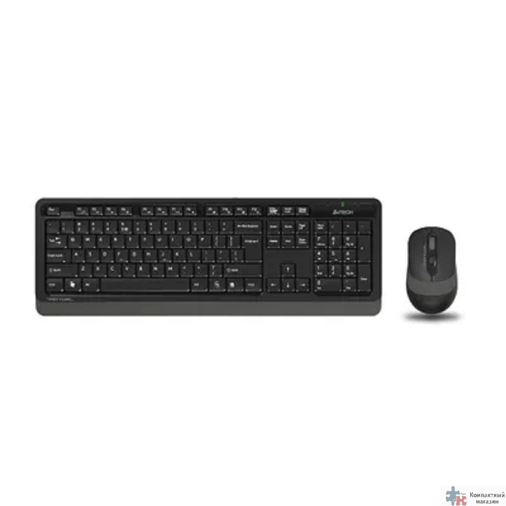 A-4Tech Клавиатура + мышь A4 Fstyler FG1010 GREY клав:черный/серый мышь:черный/серый USB беспроводная [1147570]