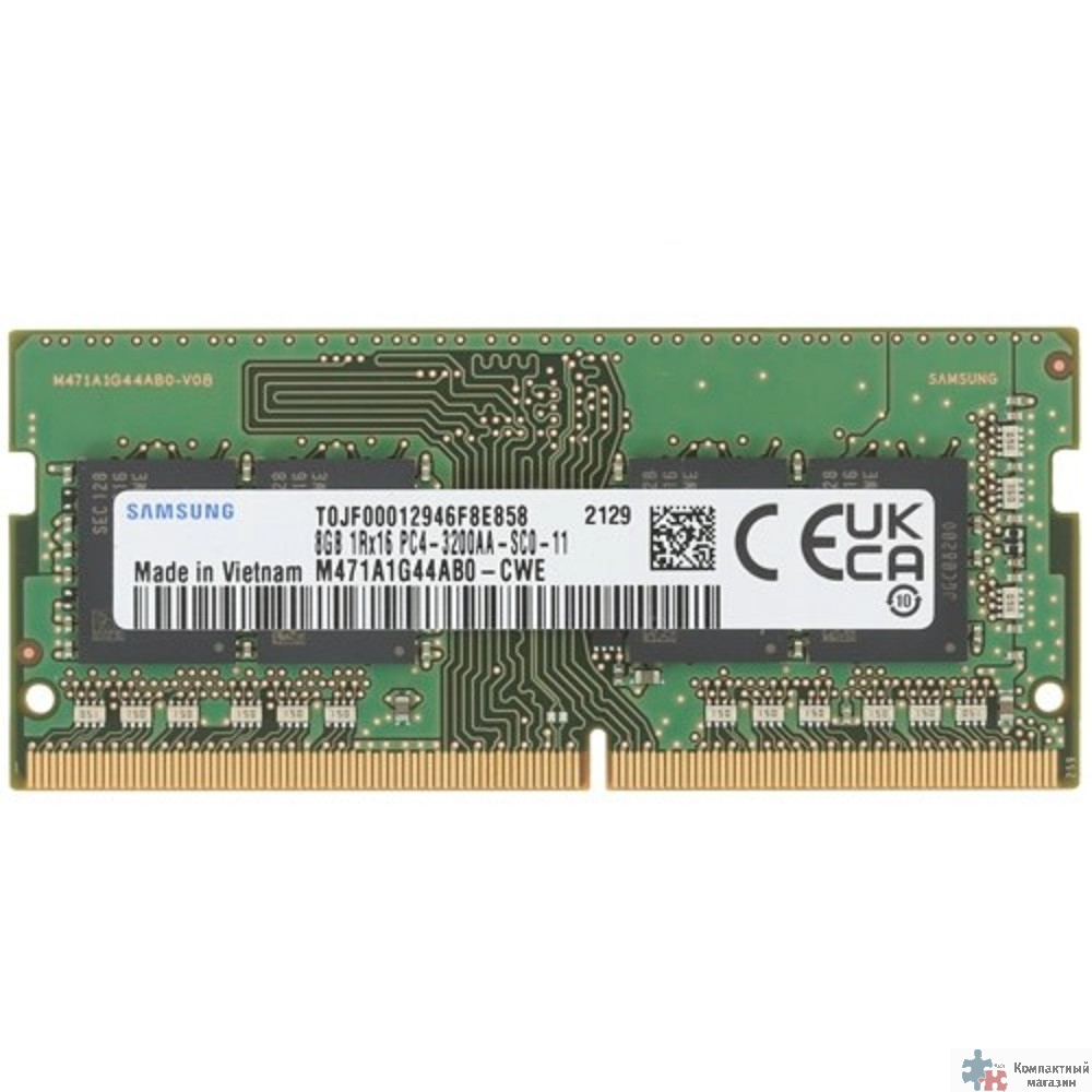 Samsung DDR4 SODIMM 8Gb 3200MHz M471A1G44AB0-CWE OEM PC4-25600 CL19 