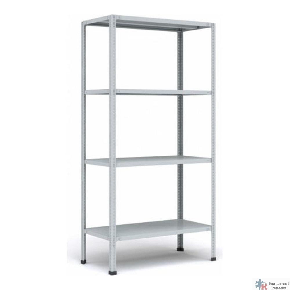 Стеллаж MS 185KD/70x30/4 (Размеры внешние (ВхШхГ) 1850х700х300 мм, 4 полки, с разборной стойкой) [S24099123402]