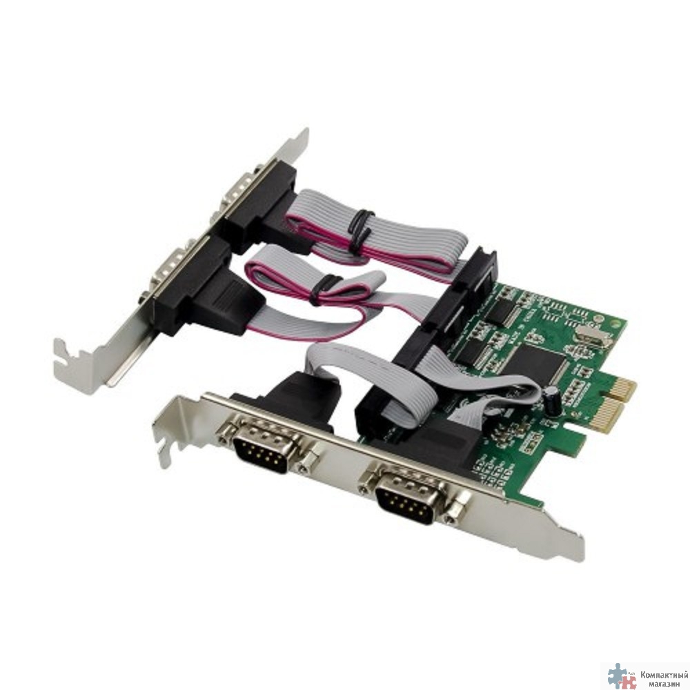 KS-is Контроллер PCIe COM RS232 x 4 (KS-575P1) CH384