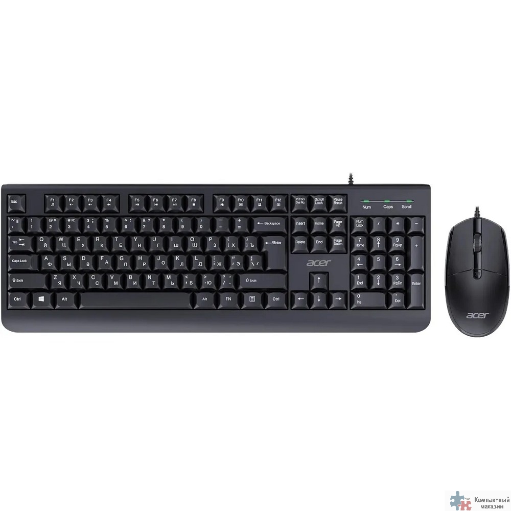 Acer OCC400 клав:черный мышь:черный USB (ZL.ACCCC.015) Клавиатура + мышь 