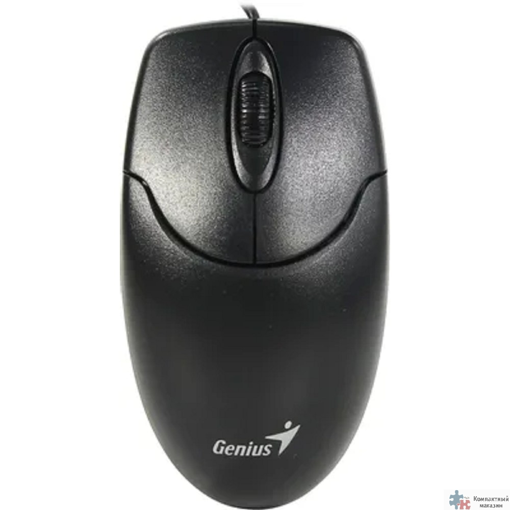 Мышь проводная Genius NetScroll 120 V2, оптическая, разрешение 1000 DPI, кабель 1.5 м, для правой/левой руки. Цвет: черный (31010018400)