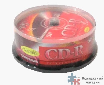Диски VS CD-R 80 52x CB/10 Ink Print (620182)