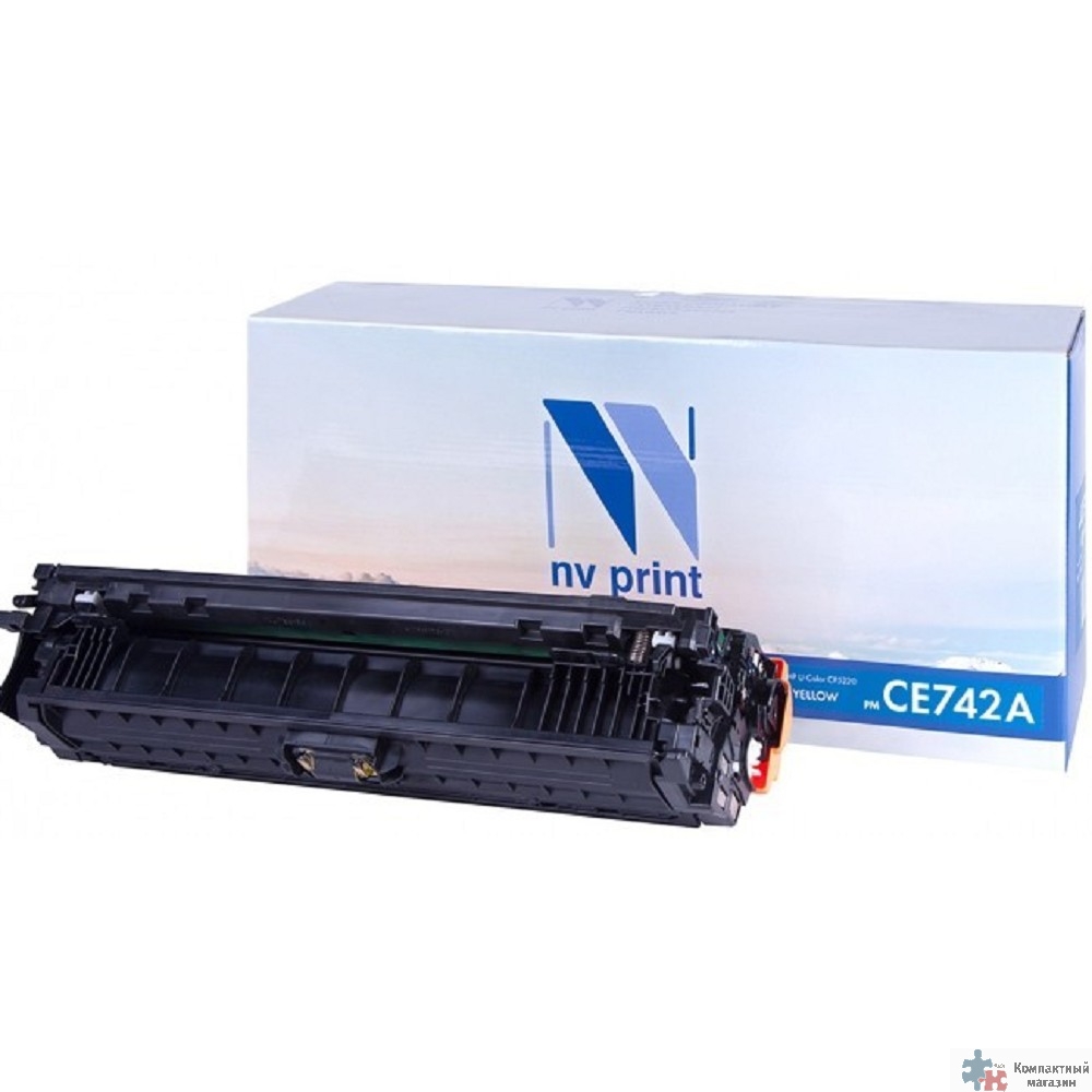 NVPrint CE742A  Картридж NV Print для HP Color LJ CP5220 (7300 к) Y, восстан.