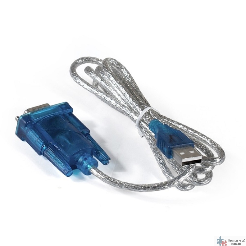 Exegate EX284950RUS Кабель-адаптер USB 2.0-RS232 ExeGate EX-UAS-0.8 (Am/DB9M, 0,8м, крепеж разъема - винты)