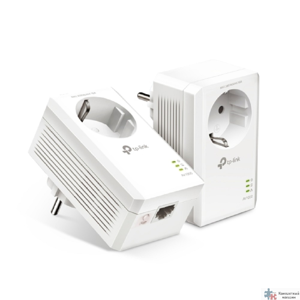 Повреждение упаковки TP-Link TL-PA7017P KIT AV1000 Комплект гигабитных адаптеров Powerline со встроенной розеткой