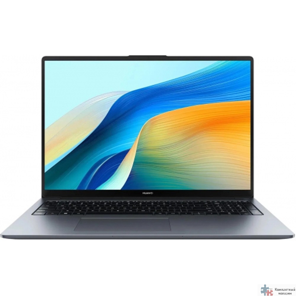 Huawei MateBook D16{ i5-13420H/16Gb (soldered D4)/SSD512Gb/UMA/16"/IPS/WUXGA/1920x1200/60Hz/NoOS} Space Grey
