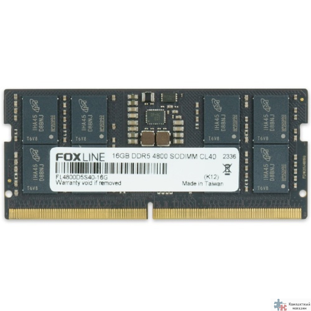 Foxline DDR5 SODIMM 16GB 4800  CL 40 FL4800D5S40-16G