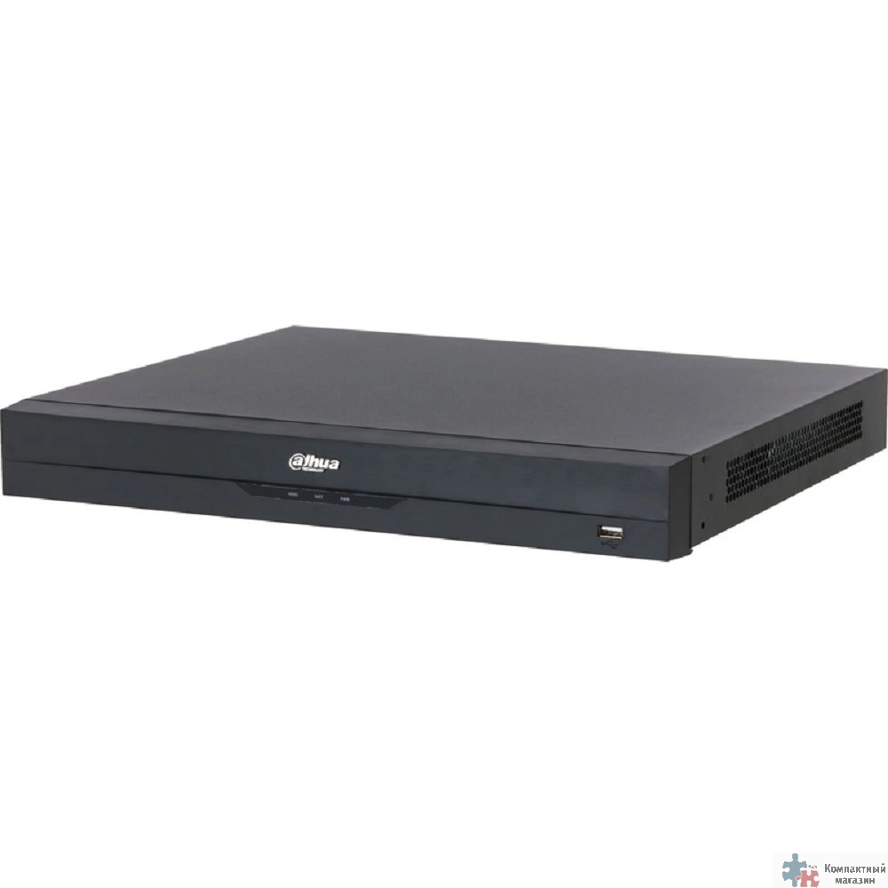 DAHUA DHI-NVR5216-8P-EI2 16-канальный IP-видеорегистратор c PoE до 448Мбит/с; 2 SATA III до 20Тбайт; 1 HDMI (8K), 1 VGA;  1 RJ45 1000Мбит/с, 8 RJ45 100Мбит/с (PoE/PoE+, до 130Вт, поддержка ePoE);трев