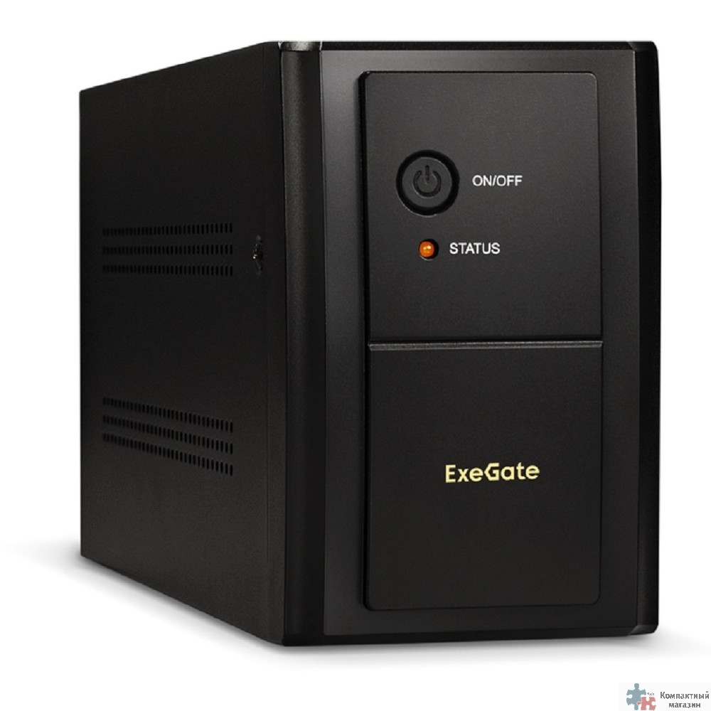 Exegate EP285481RUS ИБП ExeGate SpecialPro UNB-1000.LED.AVR.C13.RJ <1000VA/650W, LED, AVR, 6*IEC-C13, RJ45/11, Black>