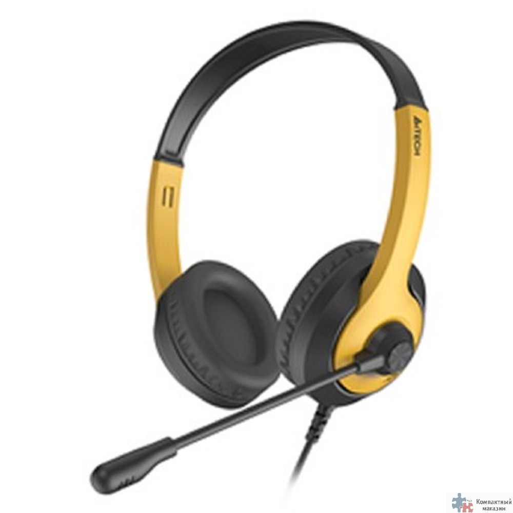 Повреждение упаковки A4Tech Fstyler FH100U желтый/черный 2м накладные USB (FH100U (BUMBLEBEE))