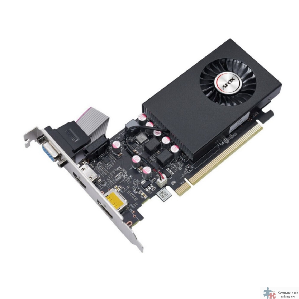Видеокарта PCI-E Afox Radeon RX 550 (AFRX550-4096D5L2) 4GB GDDR5 128bit 14nm 1183/6000MHz DVI/HDMI RTL