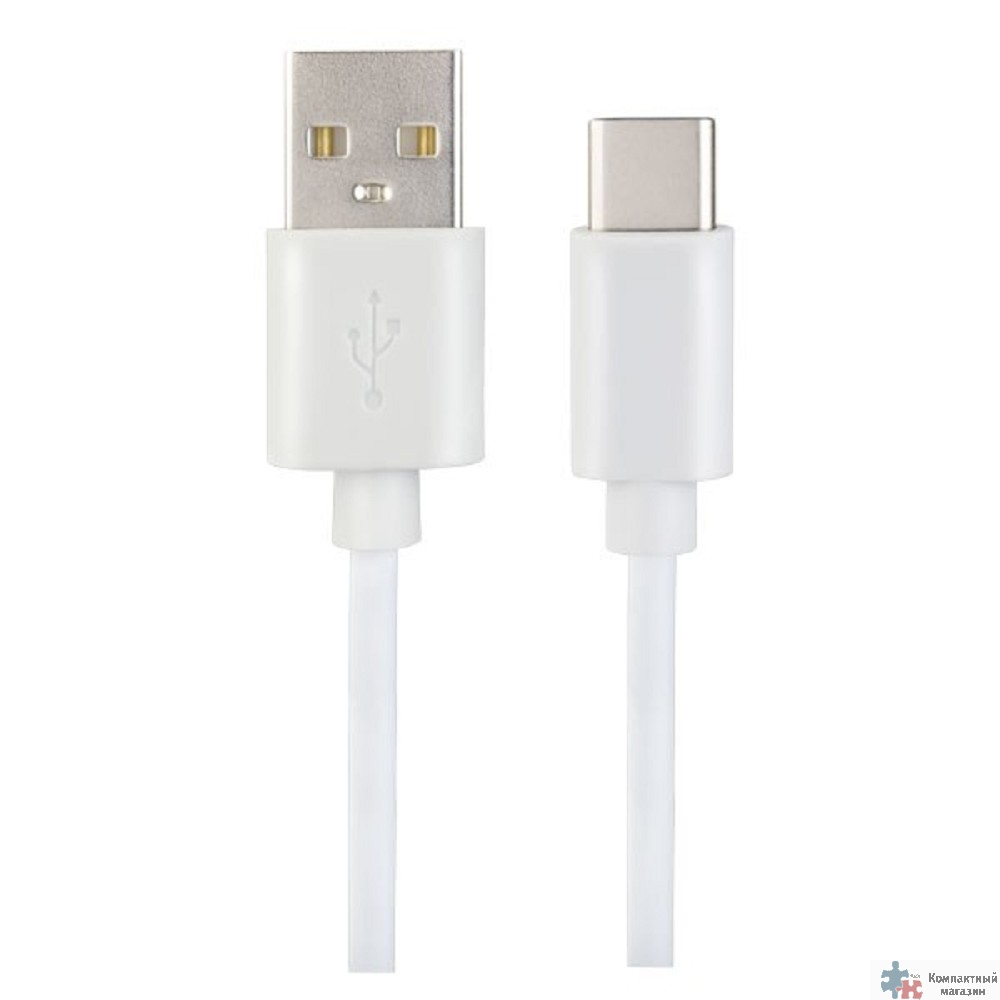 PERFEO Кабель USB2.0 A вилка - USB Type-C вилка, белый, длина 1 м., бокс (U4704)