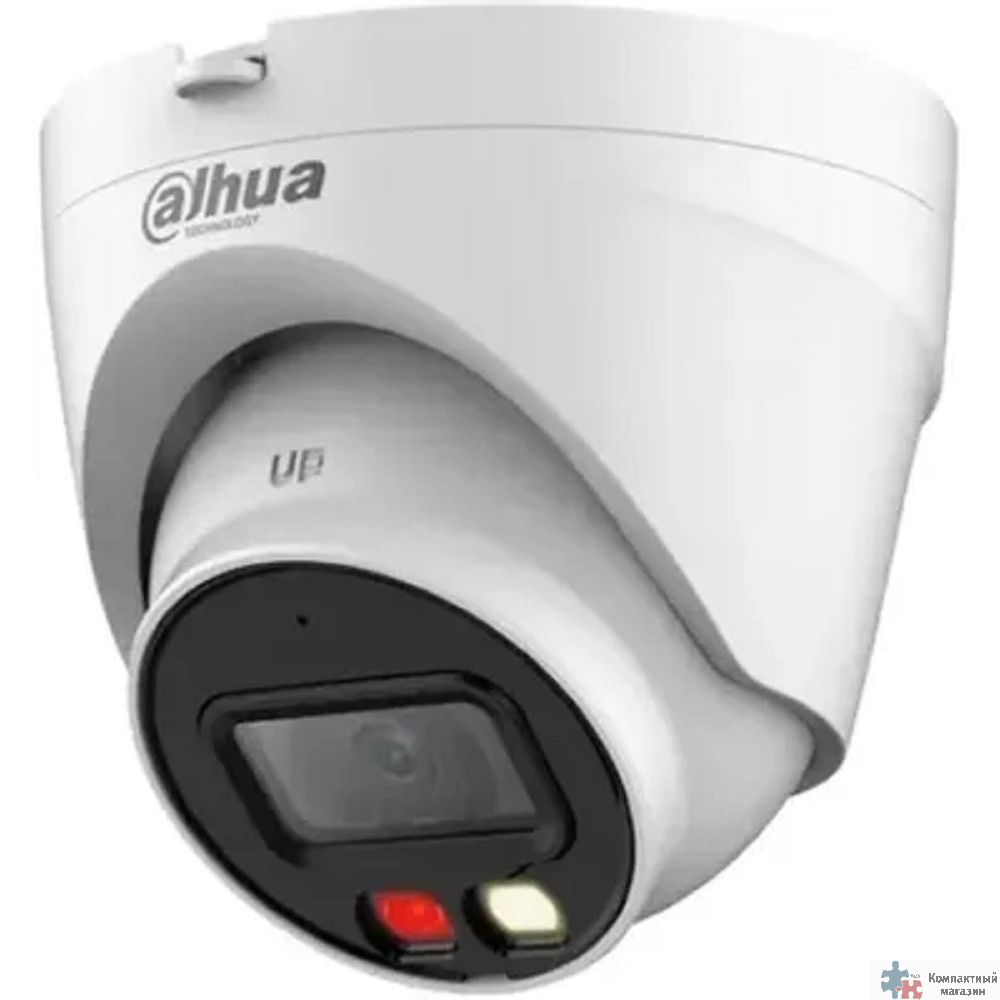 Повреждение упаковки DAHUA DH-IPC-HDW1239VP-A-IL-0280B Уличная турельная IP-видеокамера SmartDualLight 2Мп, 1/2.8” CMOS, объектив 2.8мм, обнаружение людей, микрофон, ИК 30м, LED 20м, IP67, металл