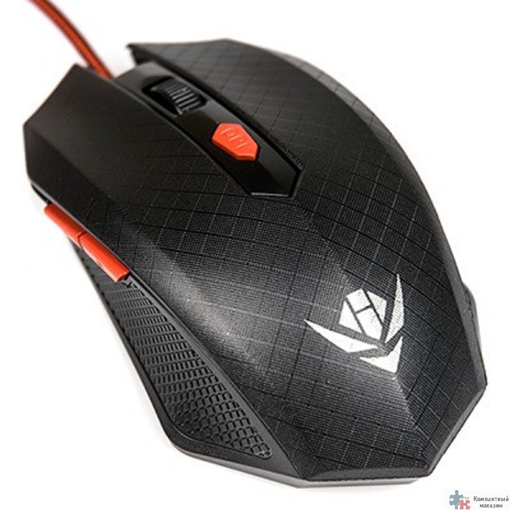 Мышь Dialog MOG-08U Nakatomi Gaming - 6 кнопок + ролик, USB ,черная