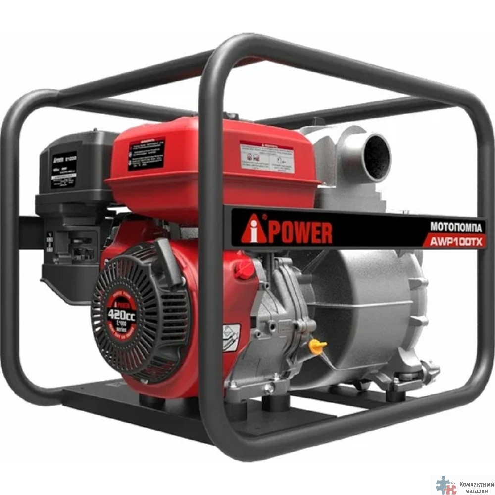 A-ipower мотопомпа бензиновая для сильно загрязненной  воды AWP100TX [30341]