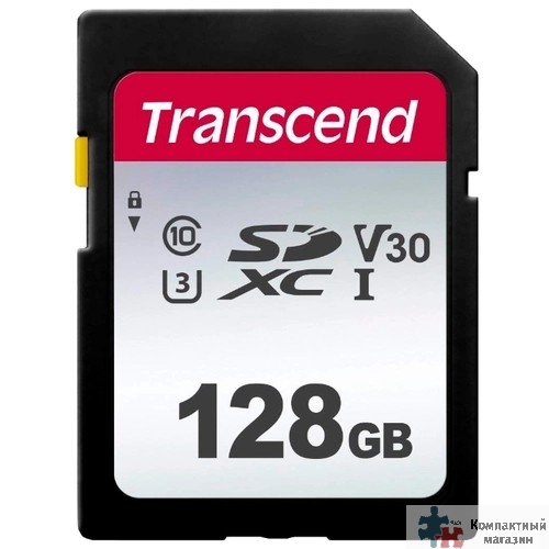 SecureDigital 128Gb Transcend TS128GSDC300S {SDXC Class 10, UHS-I U3}
