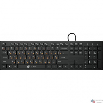 Клавиатура Oklick 520M2U черный/черный USB slim Multimedia [1061587]