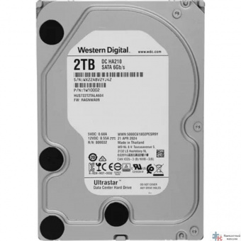 2Tb WD Ultrastar DC HDD Server 7K2 (3.5’’, 2TB, 128MB, 7200 RPM, SATA 6Gb/s, 512N HUS722T2TALA604 (1W10025/1W10002)