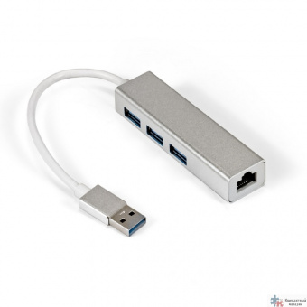 ExeGate EX294185RUS Кабель-адаптер ExeGate EXE-77U3T-45 (USB3.0 --> 3xUSB3.0 + 1xRJ45 UTP 1000Mbps RLT8153)