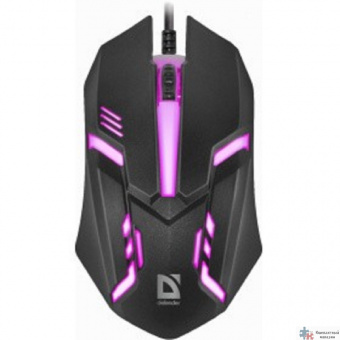 Повреждение упаковки Defender Cyber MB-560L [52560] {Проводная оптическая мышь, 7 цветов, 3 кнопки,1200dpi, черный}