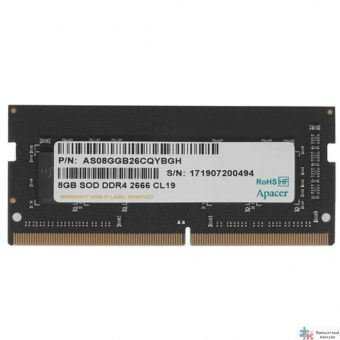 Apacer DDR4 SODIMM 8GB ES.08G2V.GNH PC4-21300, 2666MHz