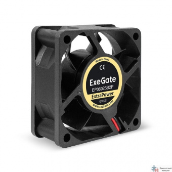 Exegate EX295229RUS Вентилятор 12В DC ExeGate ExtraPower EP06025B2P (60x60x25 мм, 2-Ball (двойной шарикоподшипник), 2pin, 4500RPM, 31dBA)