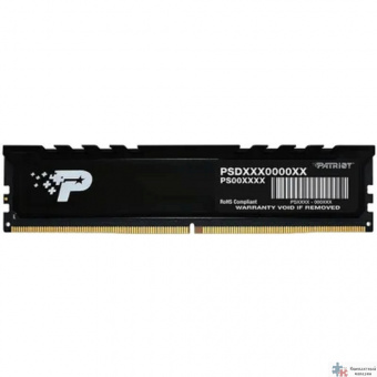 Patriot DDR5 DIMM 16GB 5600MHz PSP516G560081H1 Signature Premium RTL PC5-44800 CL46 288-pin 1.1В single rank с радиатором Ret