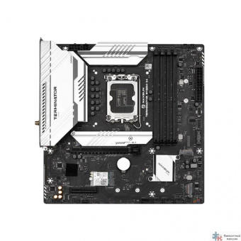 MAXSUN MS-Terminator B760M D4 WIFI V2 (Socket 1700, mATX, 4*DDR4(128Gb), DP/HDMI, 4*SATA3, 3*M.2, 1*PCIEx16/1*PCIEx4, 4*USB2.0, 2*USB 3.2, LAN 1*2,5 G, Bluetooth, Wi-Fi 802.11ax, RTL)