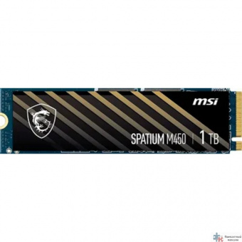Твердотельный накопитель SSD MSI M.2 2280 1TB SPATIUM M450 Client  S78-440L0M0-P83, PCIe Gen4x4 with NVMe,  3D TLC, R/ W 3400/ 2500